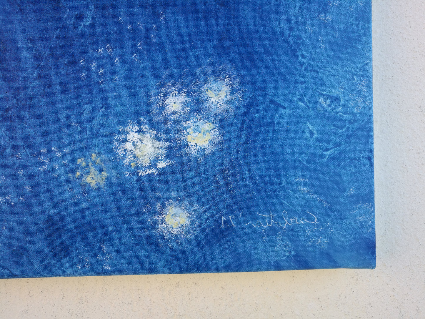 Luci in astratti pensieri - Olio su tela, cm 50 x 50.