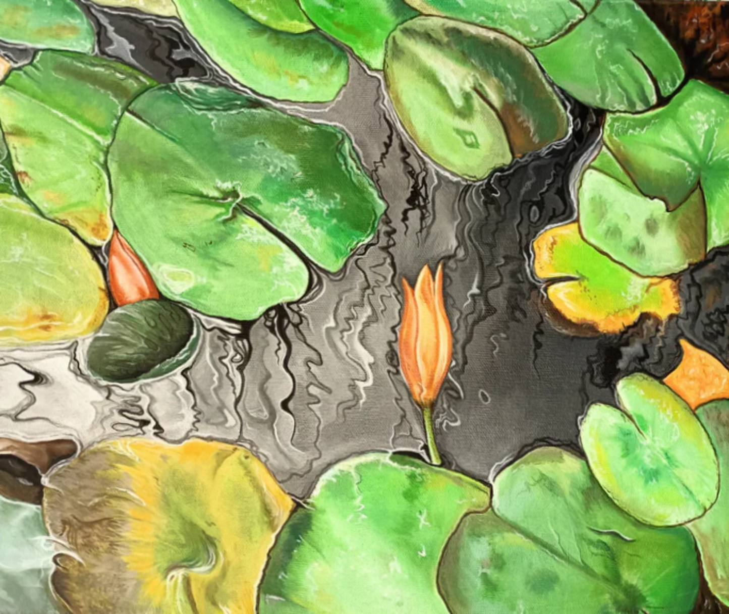 Ninfee Canarie  40 x 50 x 2 cm