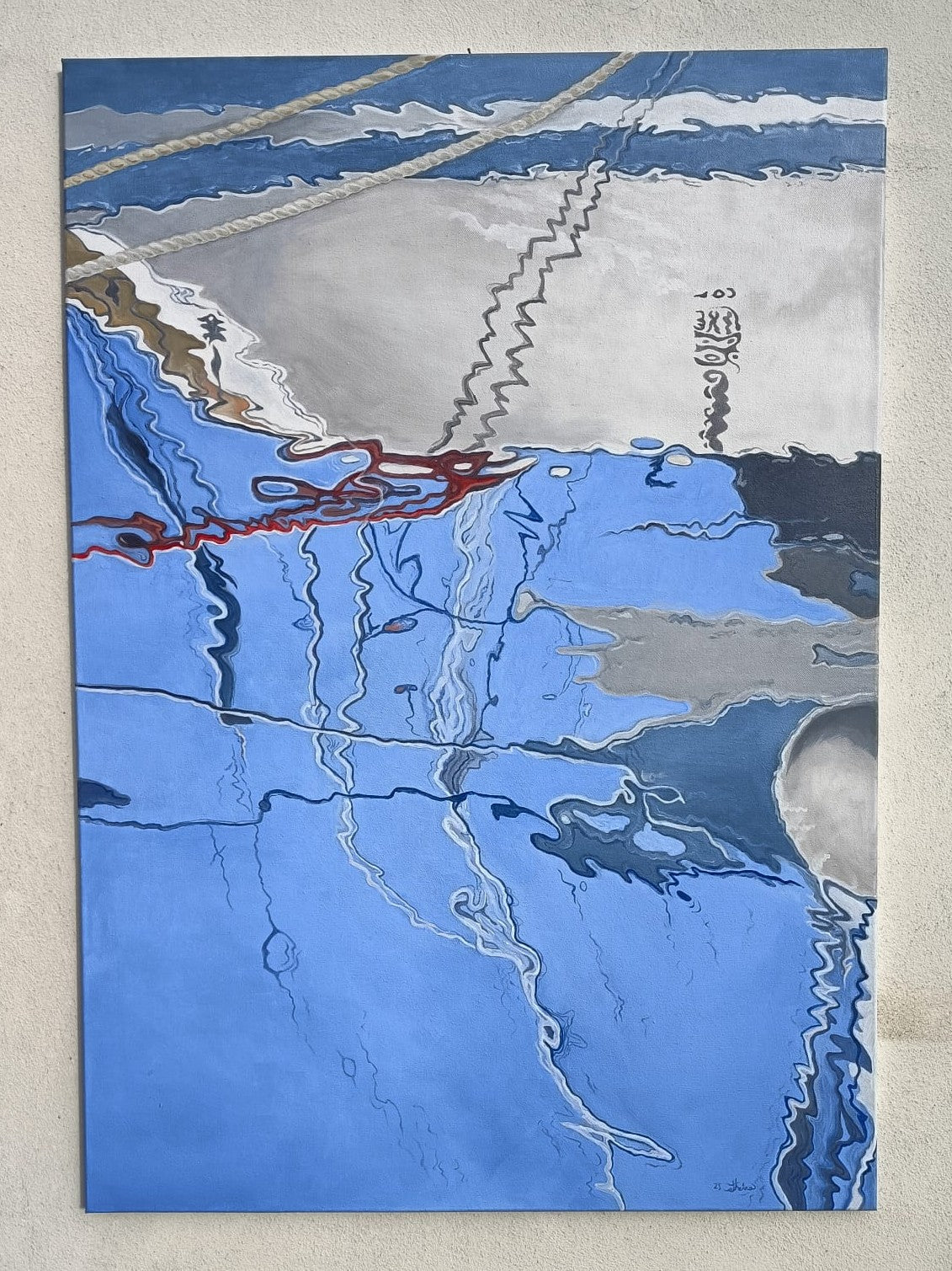 Instabile in luce    Olio su tela cm. 80 x 100 x 2