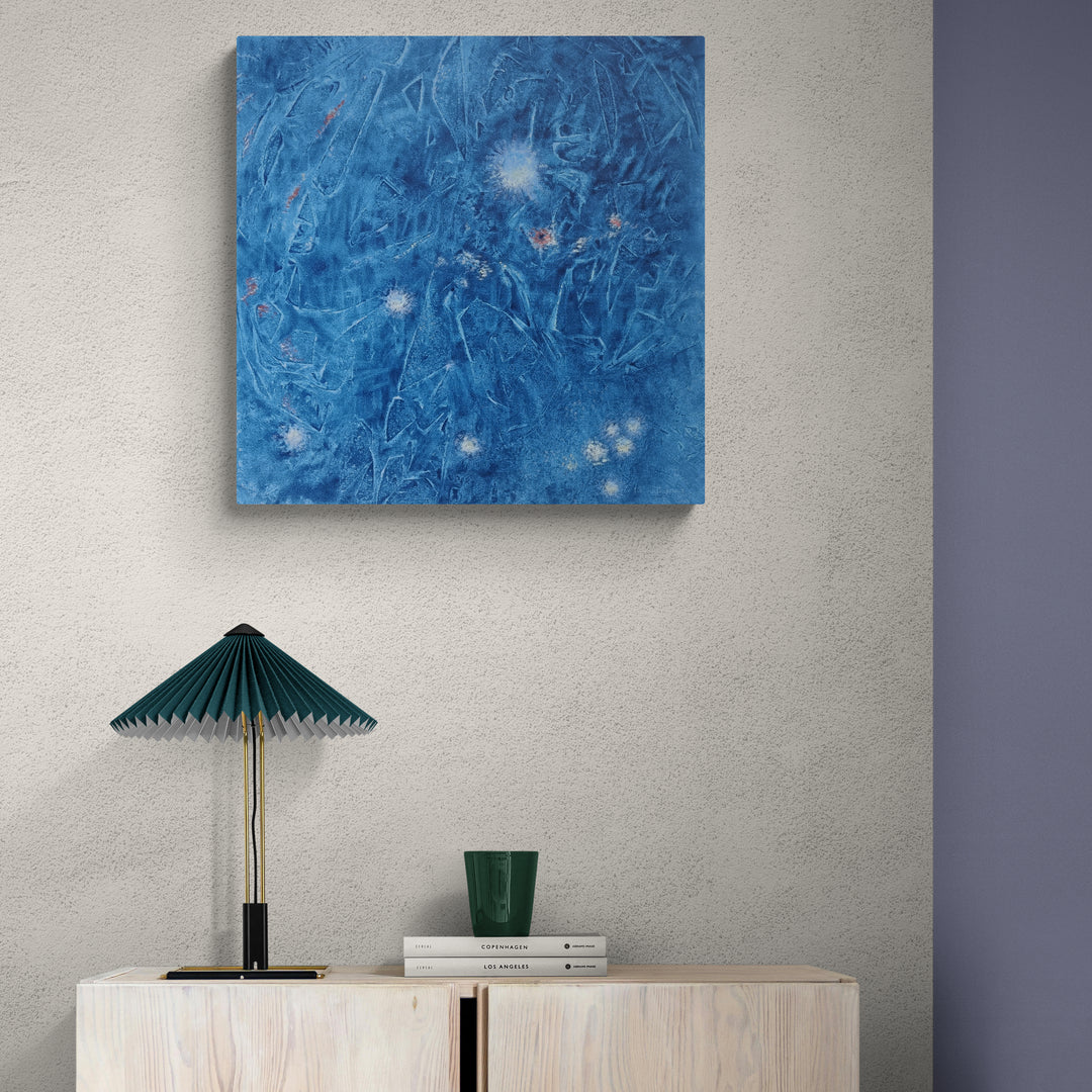 Luci in astratti pensieri - Olio su tela, cm 50 x 50.