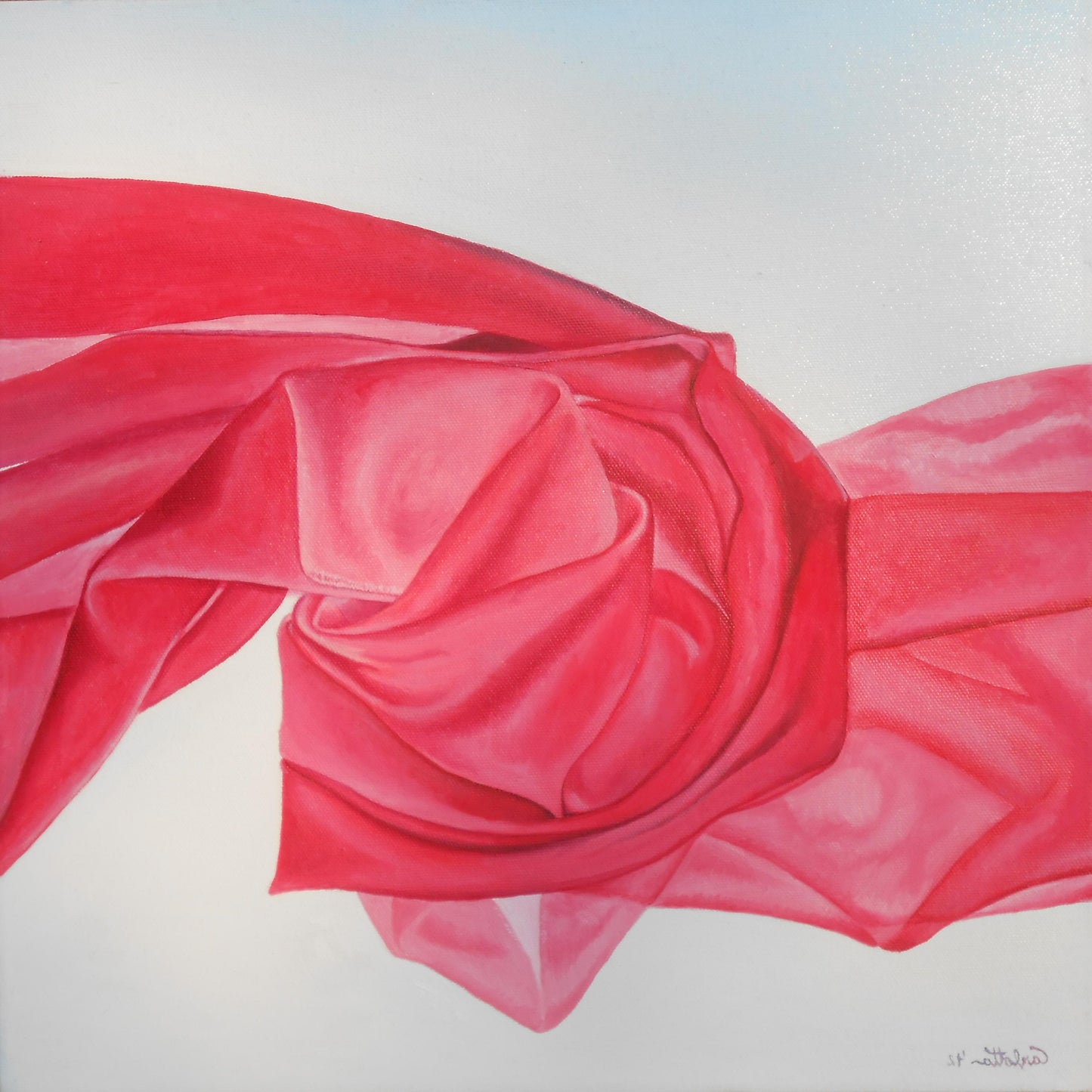 Nodo Rosso Nodo d'Anima    40 x 40 x 4 cm