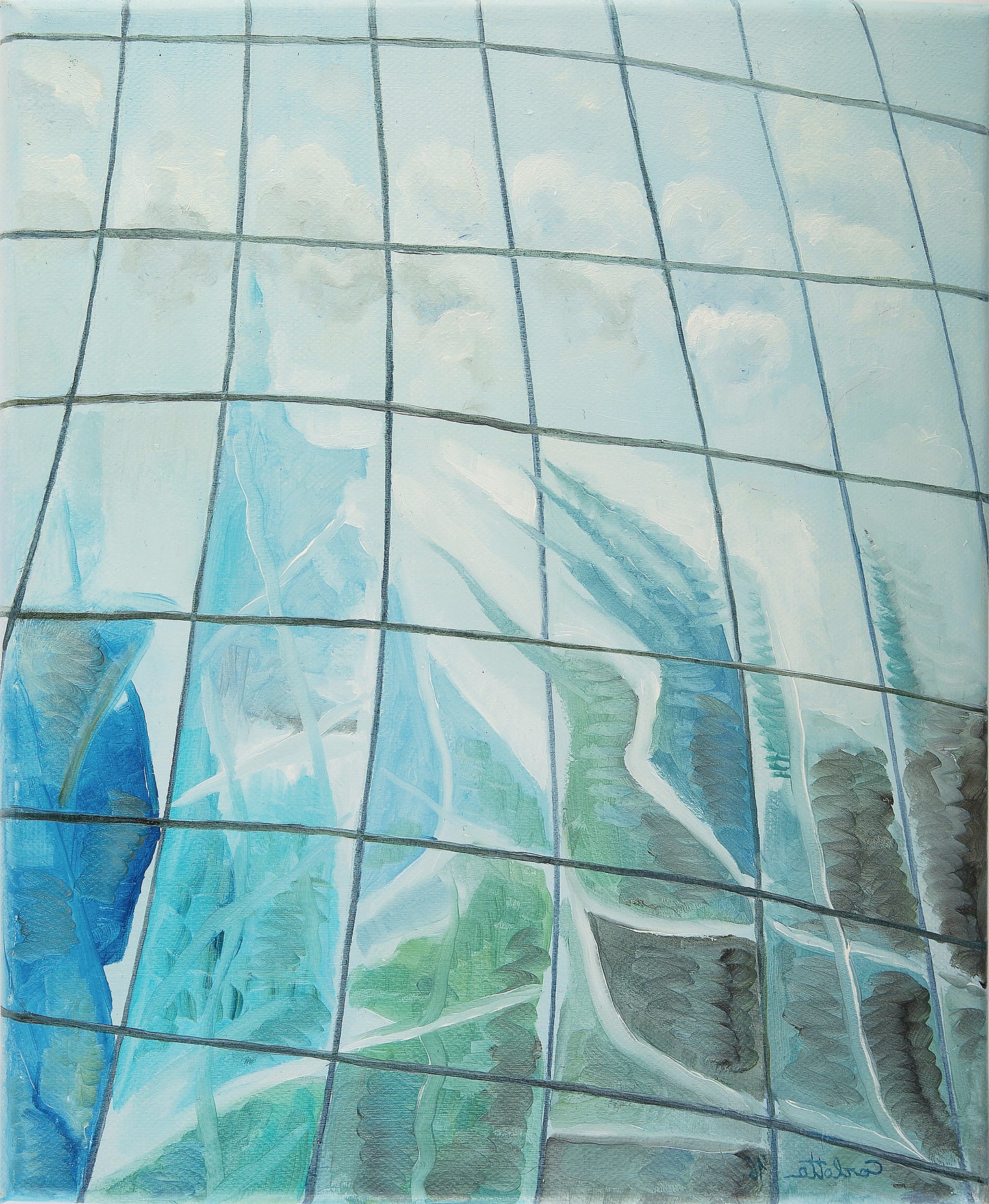 Trittico: Realtà Riflesse 112 x 55 x 3,5 cm