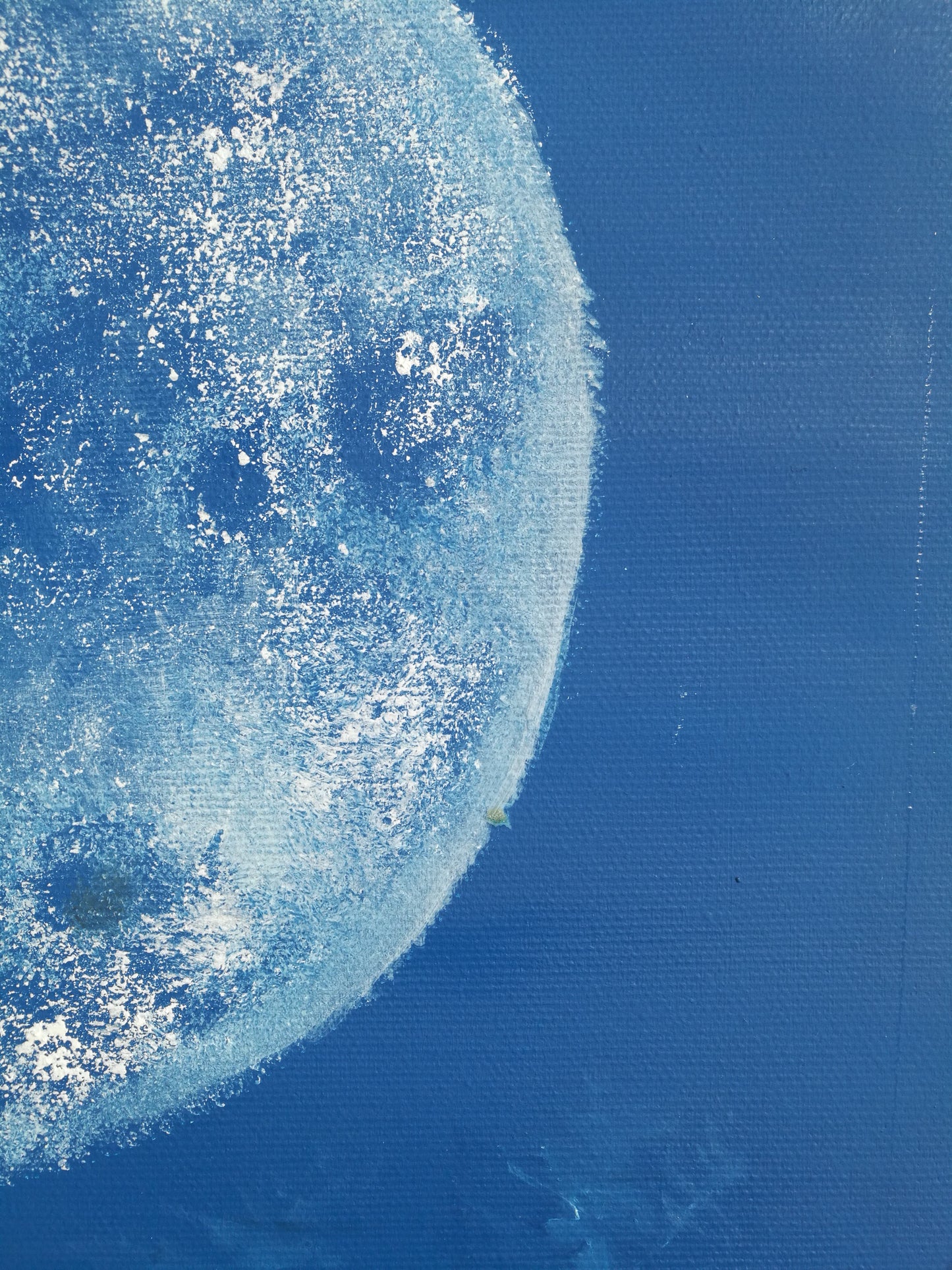 La luna e la terra bruciata      50 x 50 x 4 cm