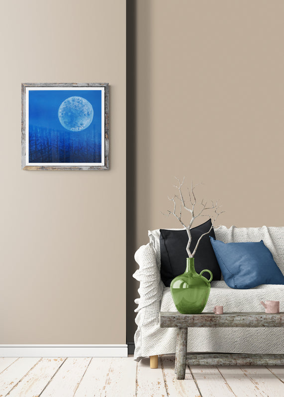 La luna e la terra bruciata      50 x 50 x 4 cm